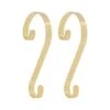 Haute Decor Stocking Scroll® Brass Stocking Holders, 2ct. -Christmas Designers Store D349623S 1