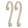 Haute Decor Stocking Scroll® Silver Stocking Holders, 2ct. 2 Haute Decor Stocking Scroll® Silver Stocking Holders, 2ct. -Christmas Designers Store D349625S 1