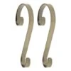 Haute Decor Stocking Scroll® Antique Brass Stocking Holders, 2ct.
