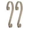 Haute Decor Stocking Scroll® Pewter Stocking Holders, 2ct. 1 Haute Decor Stocking Scroll® Pewter Stocking Holders, 2ct. -Christmas Designers Store D349629S 1