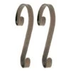 Haute Decor Stocking Scroll® Holly Embossed Oil-Rubbed Bronze Stocking Holders, 2ct. -Christmas Designers Store D349630S 1