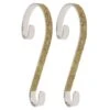 Haute Decor Stocking Scroll® Gold Glitter Stocking Holders, 2ct. -Christmas Designers Store D349636S 1