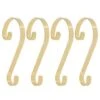 Haute Decor Stocking Scroll® Brass Stocking Holders, 4ct. -Christmas Designers Store D349640S 1