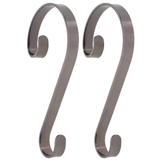Haute Decor Stocking Scroll® Brushed Nickel Stocking Holders, 4ct. 6 Haute Decor Stocking Scroll® Brushed Nickel Stocking Holders, 4ct. - Image 4