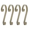 Haute Decor Stocking Scroll® Holly Embossed Antique Brass Stocking Holders, 4ct. -Christmas Designers Store D349646S 1