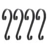 Haute Decor Stocking Scroll® Matte Black Stocking Holders, 4ct. 1 Haute Decor Stocking Scroll® Matte Black Stocking Holders, 4ct. -Christmas Designers Store D349652S 1