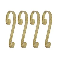 Haute Decor Stocking Scroll® Gold Foil Stocking Holders, 4ct.