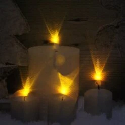 Northlight LED Lighted Flickering Candles And Winter Wooden Moose Canvas Wall Art -Christmas Designers Store D361863S 2