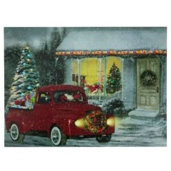 Northlight LED Fiber Optic Retro Red Truck Christmas Wall Art -Christmas Designers Store D361891S 11