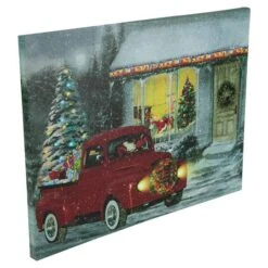 Northlight LED Fiber Optic Retro Red Truck Christmas Wall Art -Christmas Designers Store D361891S 15