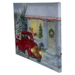 Northlight LED Fiber Optic Retro Red Truck Christmas Wall Art -Christmas Designers Store D361891S 2