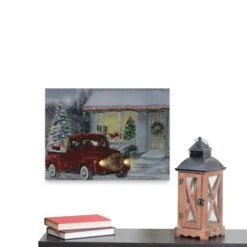 Northlight LED Fiber Optic Retro Red Truck Christmas Wall Art -Christmas Designers Store D361891S 5