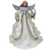 Santa's Workshop 16" Silver & White Elegance Angel Tree Topper -Christmas Designers Store D362296S 1