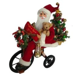 Santa's Workshop 19" Cycling Santa -Christmas Designers Store D362374S 1 1