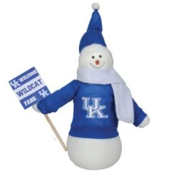 Santa's Workshop 12'' Kentucky Snowman Fan Figurine