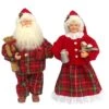 Santa's Workshop 15" Plaid Pajama Clauses Set -Christmas Designers Store D362465S 1