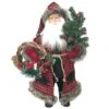 Santa's Workshop 15" Plaid Bear Claus 1 Santa's Workshop 15" Plaid Bear Claus -Christmas Designers Store D362563S 1