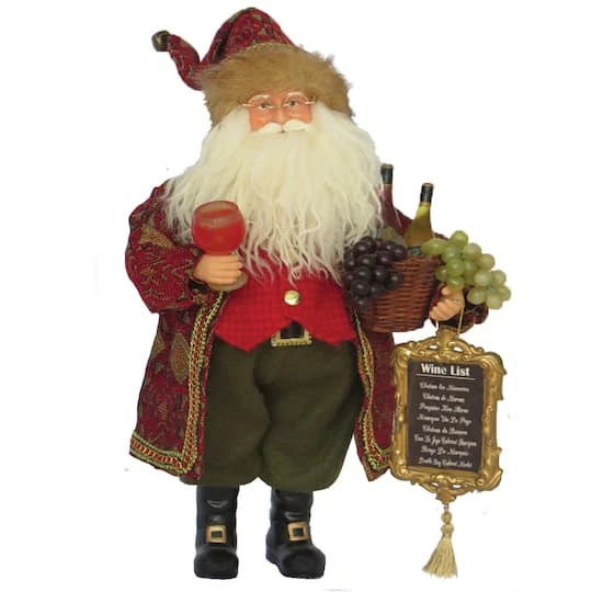 Santa's Workshop 15" Wine Master Santa 4 Santa's Workshop 15" Wine Master Santa - Image 2
