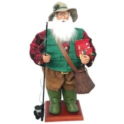 Santa's Workshop 24" Grandpa Fishing Claus