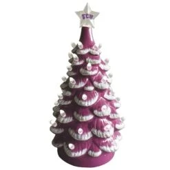 Santa's Workshop 14" NCAA College Team Ceramic LED Christmas Tree Texas Christian University -Christmas Designers Store D362581S 1 1