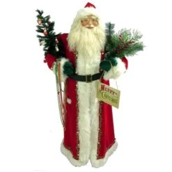 Santa's Workshop 5ft. Merry Christmas Santa Claus Figure 5 Santa's Workshop 5ft. Merry Christmas Santa Claus Figure -Christmas Designers Store D362606S 1 1