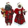 Santa's Workshop 15" Mr. & Mrs. Claus In Pajamas Figure Set -Christmas Designers Store D362642S 1