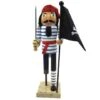 Santa's Workshop 13" Peg Leg Pirate With Flag Nutcracker 2 Santa's Workshop 13" Peg Leg Pirate With Flag Nutcracker -Christmas Designers Store D362764S 1