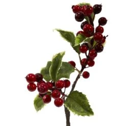 Holly Berry Stem, 6ct. -Christmas Designers Store D386489S 2