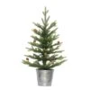 2 Ft. Pre-Lit Table Top Artificial Christmas Tree In Metal Pot -Christmas Designers Store D393393S 1