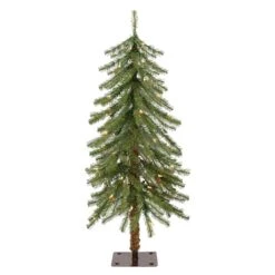 3ft. Pre-Lit Alpine Artificial Christmas Tree, Clear Lights 8 3ft. Pre-Lit Alpine Artificial Christmas Tree, Clear Lights -Christmas Designers Store D393413S 1 1