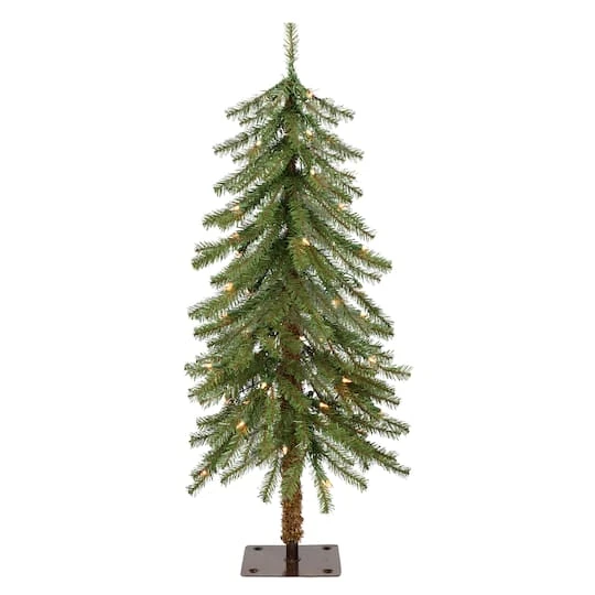 3ft. Pre-Lit Alpine Artificial Christmas Tree, Clear Lights 3 3ft. Pre-Lit Alpine Artificial Christmas Tree, Clear Lights