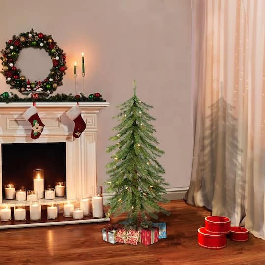 3ft. Pre-Lit Alpine Artificial Christmas Tree, Clear Lights 7 3ft. Pre-Lit Alpine Artificial Christmas Tree, Clear Lights - Image 5