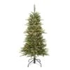 4.5ft. Pre-Lit Slim Aspen Fir Artificial Christmas Tree, Clear Lights -Christmas Designers Store D393420S 1
