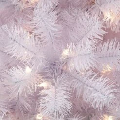 6.5ft. Pre-Lit White Pencil Northern Fir Artificial Christmas Tree, White Lights 10 6.5ft. Pre-Lit White Pencil Northern Fir Artificial Christmas Tree, White Lights -Christmas Designers Store D393474S 2