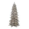 7.5ft. Pre-Lit Slim Flocked Royal Majestic Douglas Spruce Artificial Christmas Tree, Clear Lights 1 7.5ft. Pre-Lit Slim Flocked Royal Majestic Douglas Spruce Artificial Christmas Tree, Clear Lights -Christmas Designers Store D393478S 1