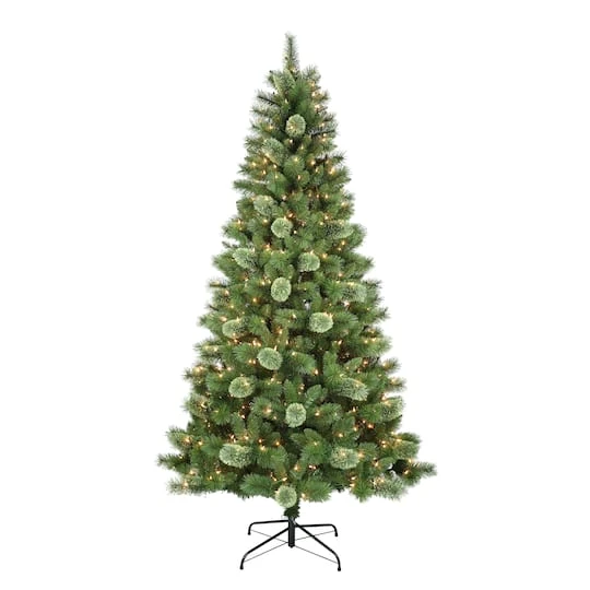 7.5ft. Pre-Lit Western Pine Artificial Christmas Tree, Clear Lights 4 7.5ft. Pre-Lit Western Pine Artificial Christmas Tree, Clear Lights - Image 2