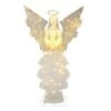 60" Gold & White Outdoor Lighted Angel, Clear LED Lights 1 60" Gold & White Outdoor Lighted Angel, Clear LED Lights -Christmas Designers Store D393495S 1