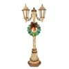 6ft. Pre-Lit Gold And Green Lamp Post With Twinkling Lights 2 6ft. Pre-Lit Gold And Green Lamp Post With Twinkling Lights -Christmas Designers Store D393497S 1