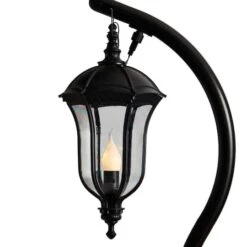 5ft. Pre-Lit LED Holiday Decorated Lamp Post With Greenery & Berries 14 5ft. Pre-Lit LED Holiday Decorated Lamp Post With Greenery & Berries -Christmas Designers Store D478686S 4