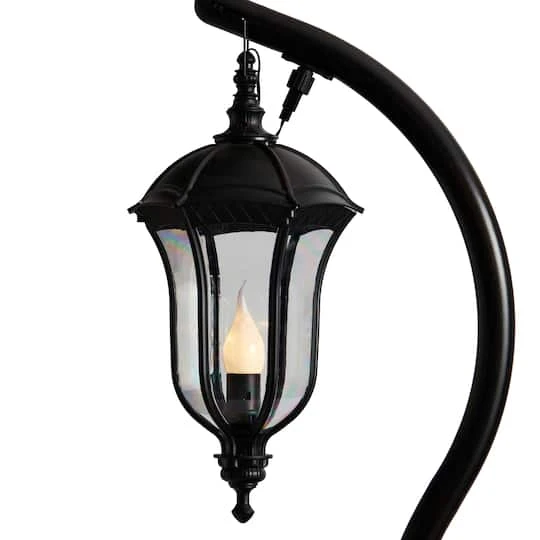 5ft. Pre-Lit LED Holiday Decorated Lamp Post With Greenery & Berries 7 5ft. Pre-Lit LED Holiday Decorated Lamp Post With Greenery & Berries - Image 5