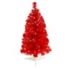 2ft. Pre-Lit Red Artificial Christmas Tree, Warm White LED Lights