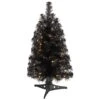 2ft. Pre-Lit Black Artificial Christmas Tree, Warm White LED Lights 2 2ft. Pre-Lit Black Artificial Christmas Tree, Warm White LED Lights -Christmas Designers Store D478851S 1