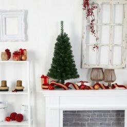 3ft. Pre-Lit Green Artificial Christmas Tree, Warm White LED Lights 23 3ft. Pre-Lit Green Artificial Christmas Tree, Warm White LED Lights -Christmas Designers Store D478854S 10