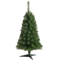 3ft. Pre-Lit Green Artificial Christmas Tree, Warm White LED Lights 16 3ft. Pre-Lit Green Artificial Christmas Tree, Warm White LED Lights -Christmas Designers Store D478854S 3
