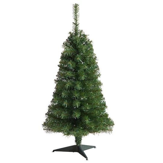 3ft. Pre-Lit Green Artificial Christmas Tree, Warm White LED Lights 6 3ft. Pre-Lit Green Artificial Christmas Tree, Warm White LED Lights - Image 4