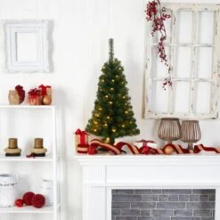 3ft. Pre-Lit Green Artificial Christmas Tree, Warm White LED Lights 22 3ft. Pre-Lit Green Artificial Christmas Tree, Warm White LED Lights -Christmas Designers Store D478854S 9