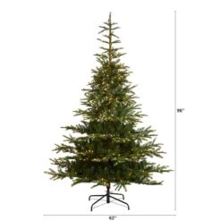 8ft. Pre-Lit Layered Washington Spruce Artificial Christmas Tree, Clear Lights -Christmas Designers Store D478887S 2