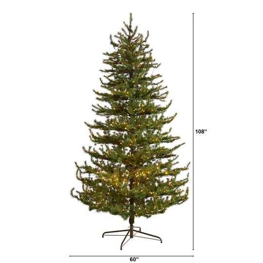 9ft. Pre-Lit Vancouver Mountain Pine Artificial Christmas Tree, Clear Lights 10 9ft. Pre-Lit Vancouver Mountain Pine Artificial Christmas Tree, Clear Lights - Image 8