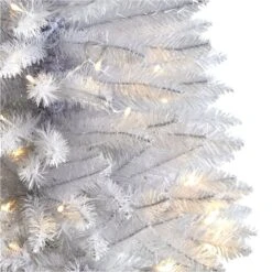 3ft. Pre-Lit White Artificial Christmas Tree, Warm White LED Lights 17 3ft. Pre-Lit White Artificial Christmas Tree, Warm White LED Lights -Christmas Designers Store D478905S 4
