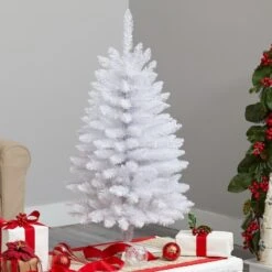3ft. Pre-Lit White Artificial Christmas Tree, Warm White LED Lights 21 3ft. Pre-Lit White Artificial Christmas Tree, Warm White LED Lights -Christmas Designers Store D478905S 8